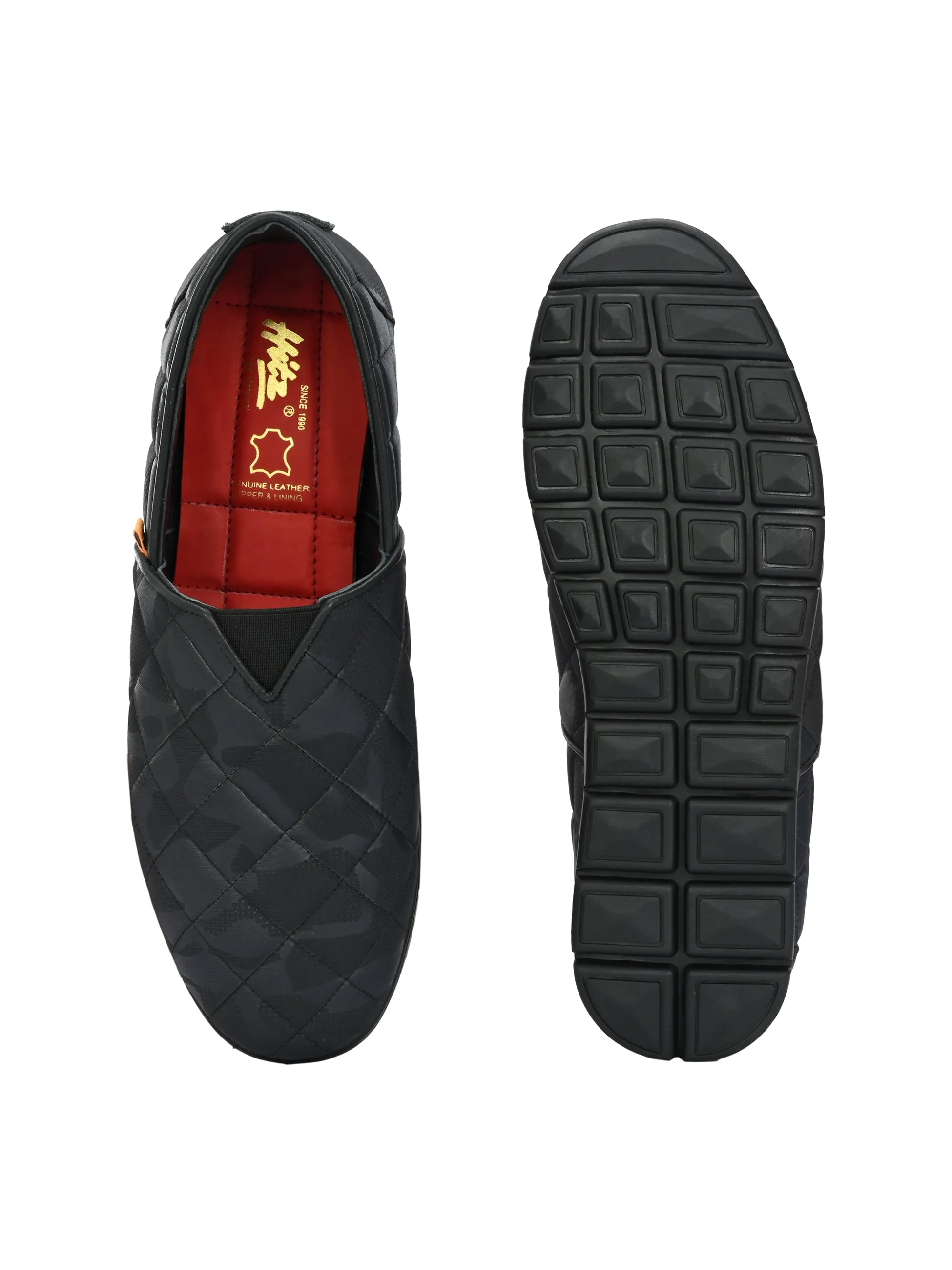 HITZ154-Herren Schwarze Freizeit-Wanderschuhe