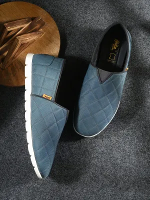 HITZ154-Herren Blaue Freizeit-Wanderschuhe