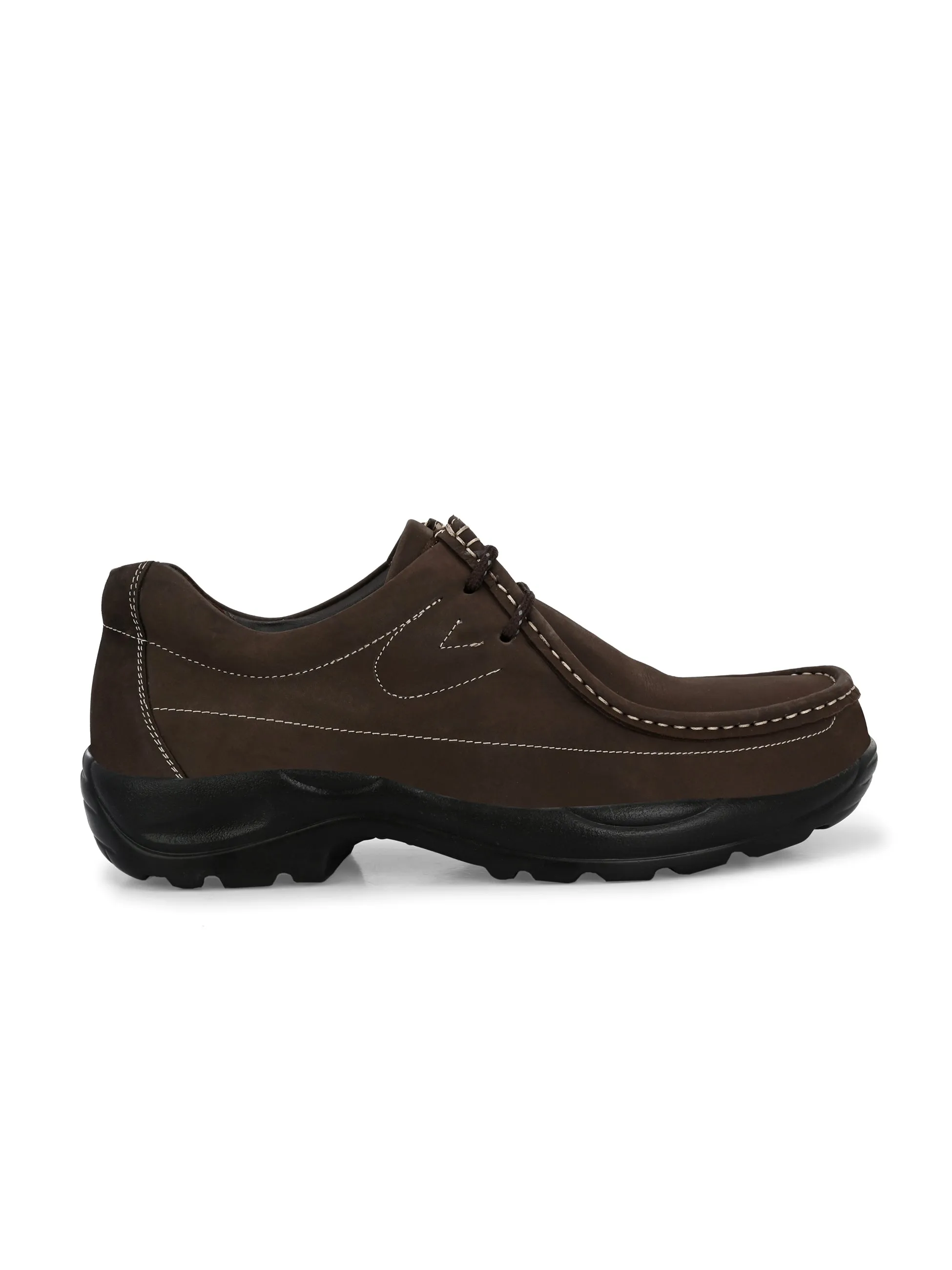 HITZ2651 Herren Braune Leder Casual Schnürschuhe