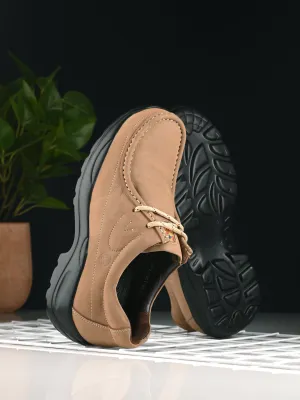 HITZ2651 Herren Cheeku Leder Freizeitschuhe mit Schnürung