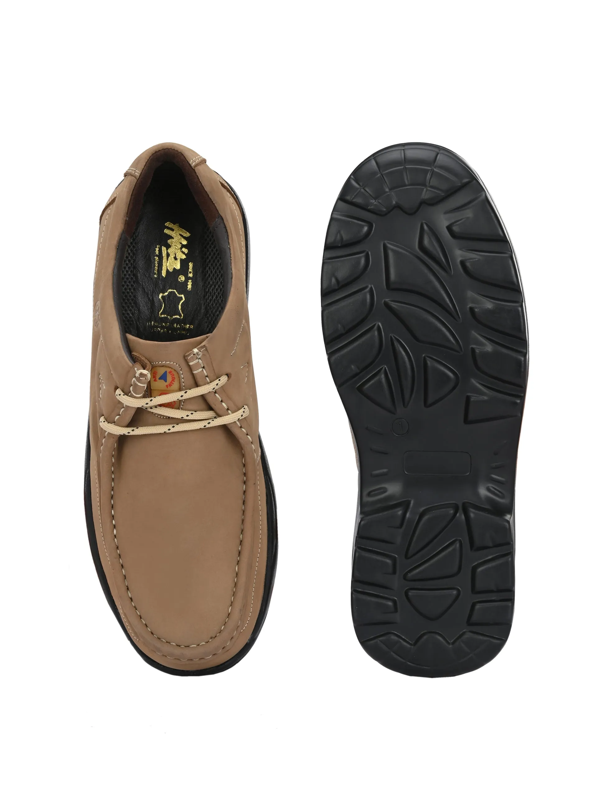HITZ2651 Herren Cheeku Leder Freizeitschuhe mit Schnürung