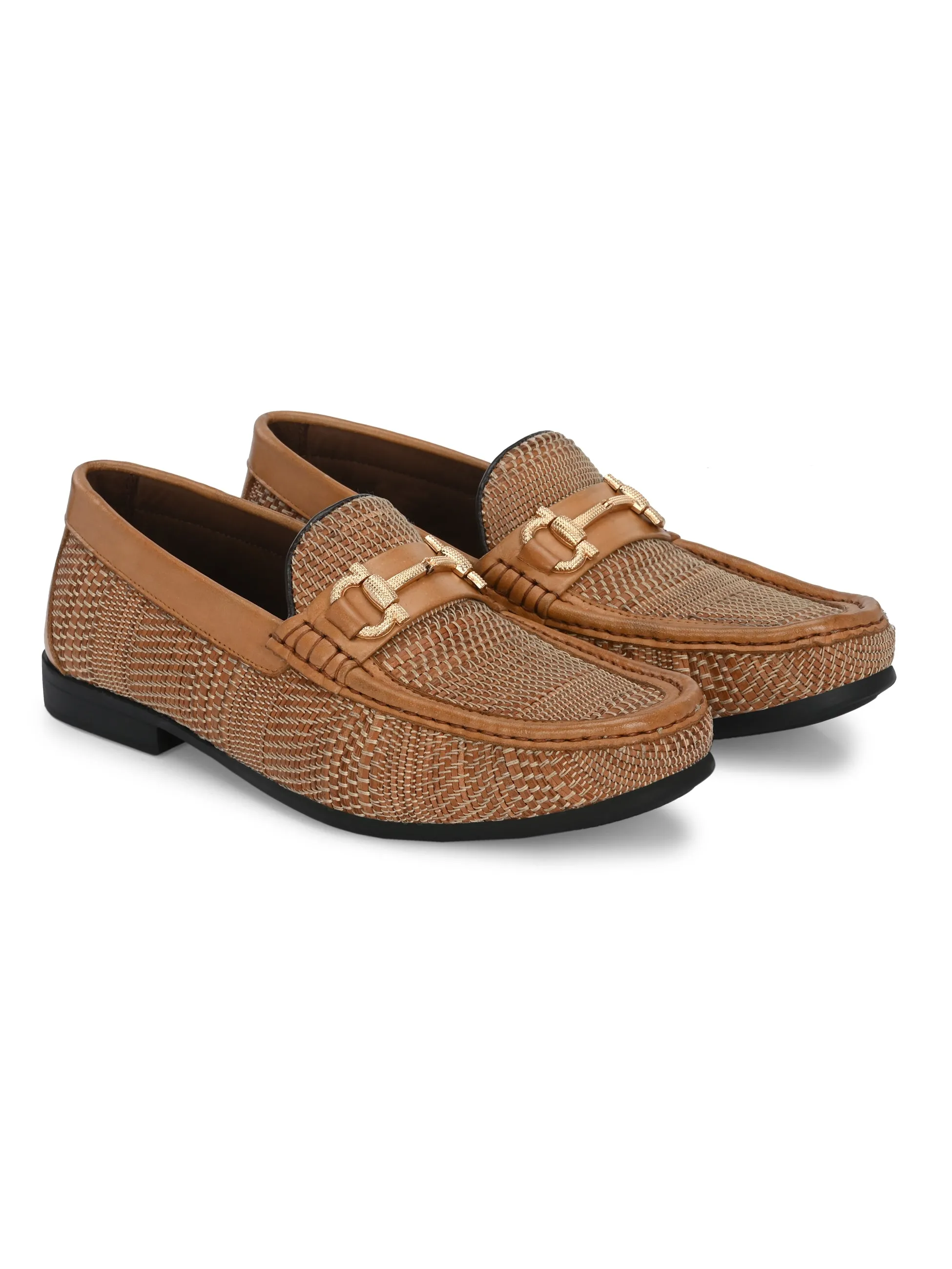 HITZ5342 - Herren Loafer aus braunem Leder für den Casual-Look