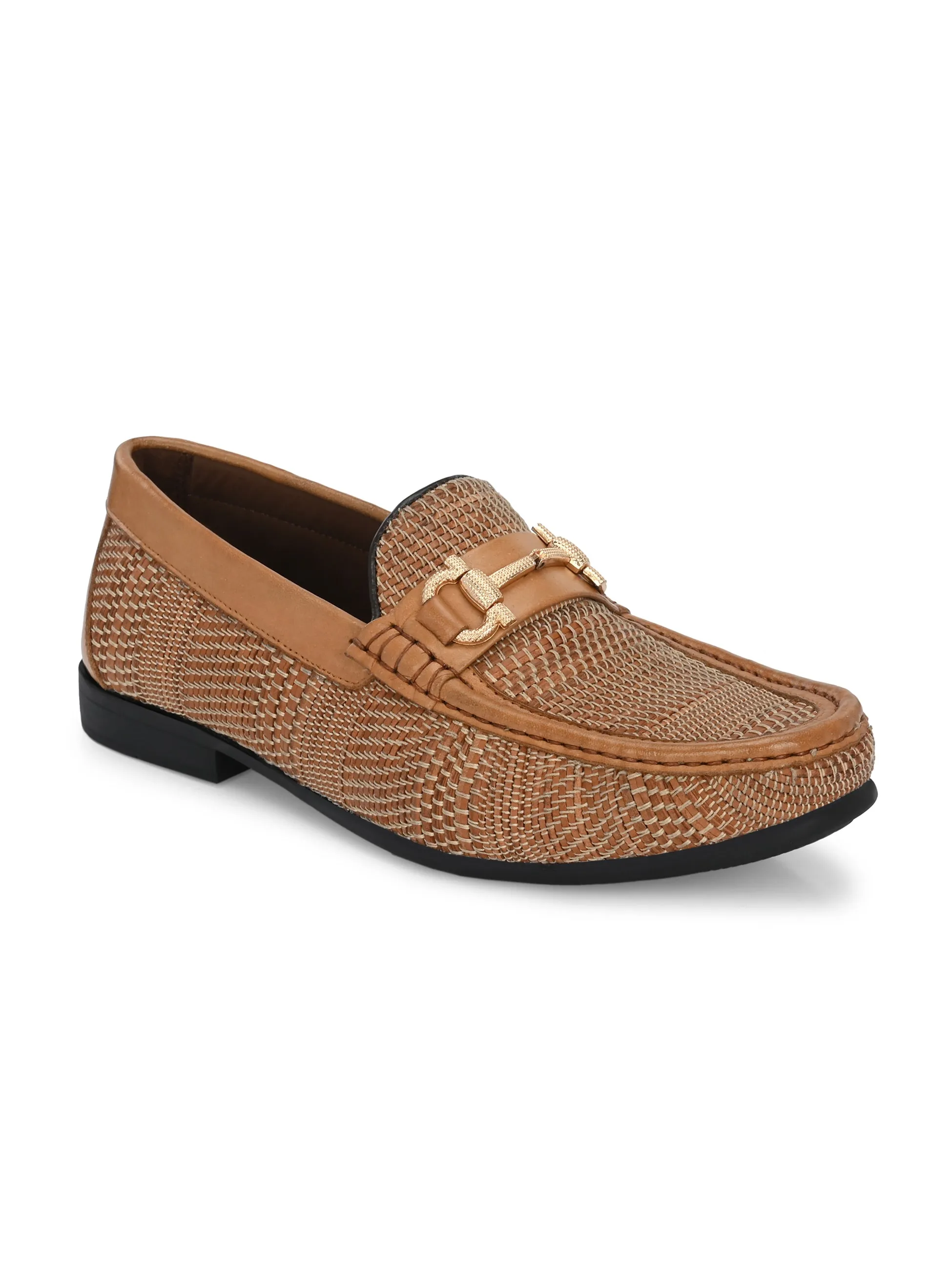 HITZ5342 - Herren Loafer aus braunem Leder für den Casual-Look