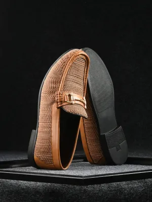 HITZ5342 - Herren Loafer aus braunem Leder für den Casual-Look