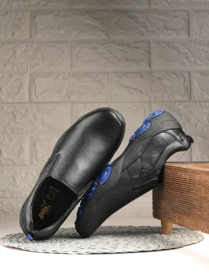 HITZS_55 Herren-Lederschuhe in Schwarz