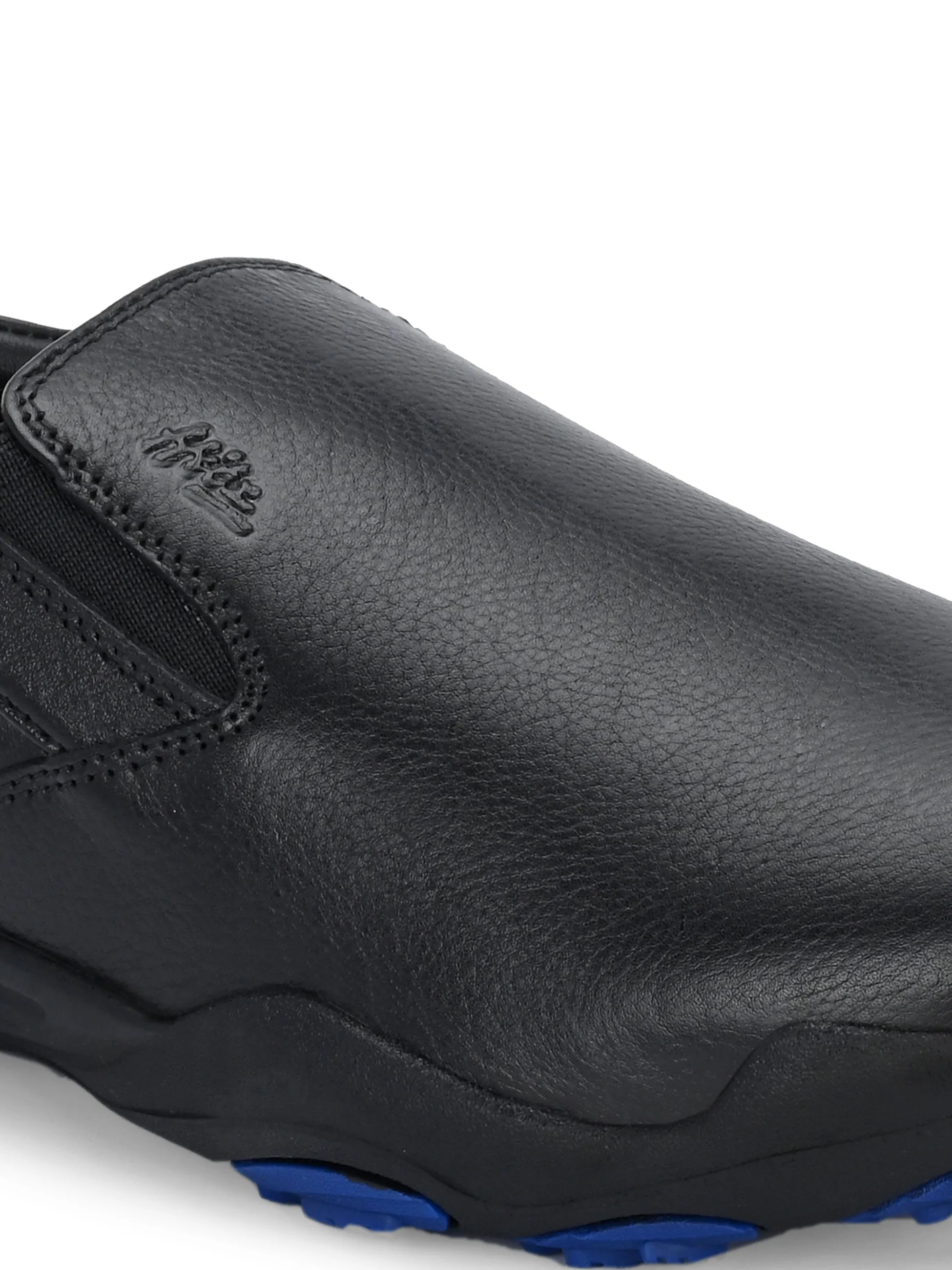 HITZS_55 Herren-Lederschuhe in Schwarz