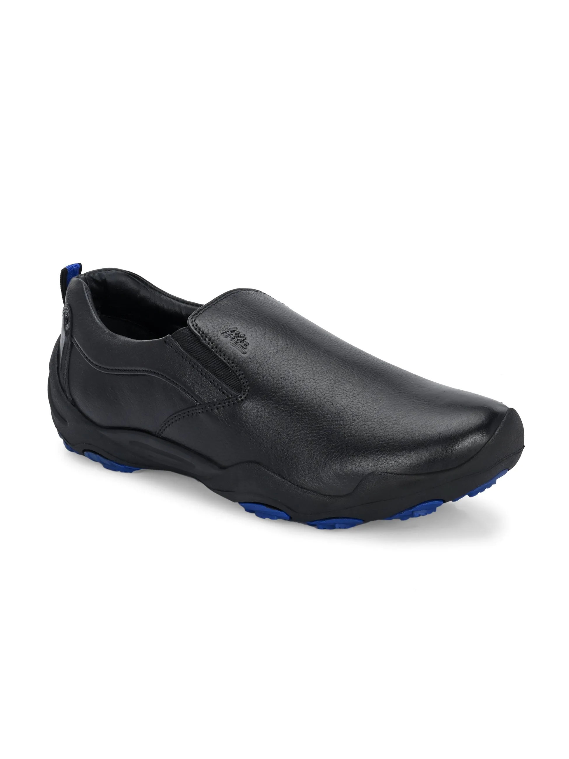 HITZS_55 Herren-Lederschuhe in Schwarz