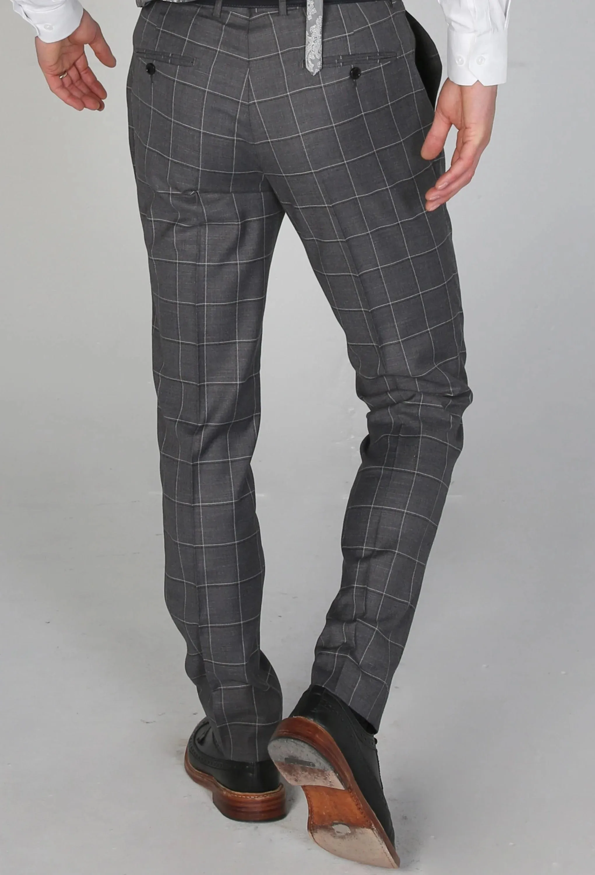 Hobbs Check Hose Anzugshose