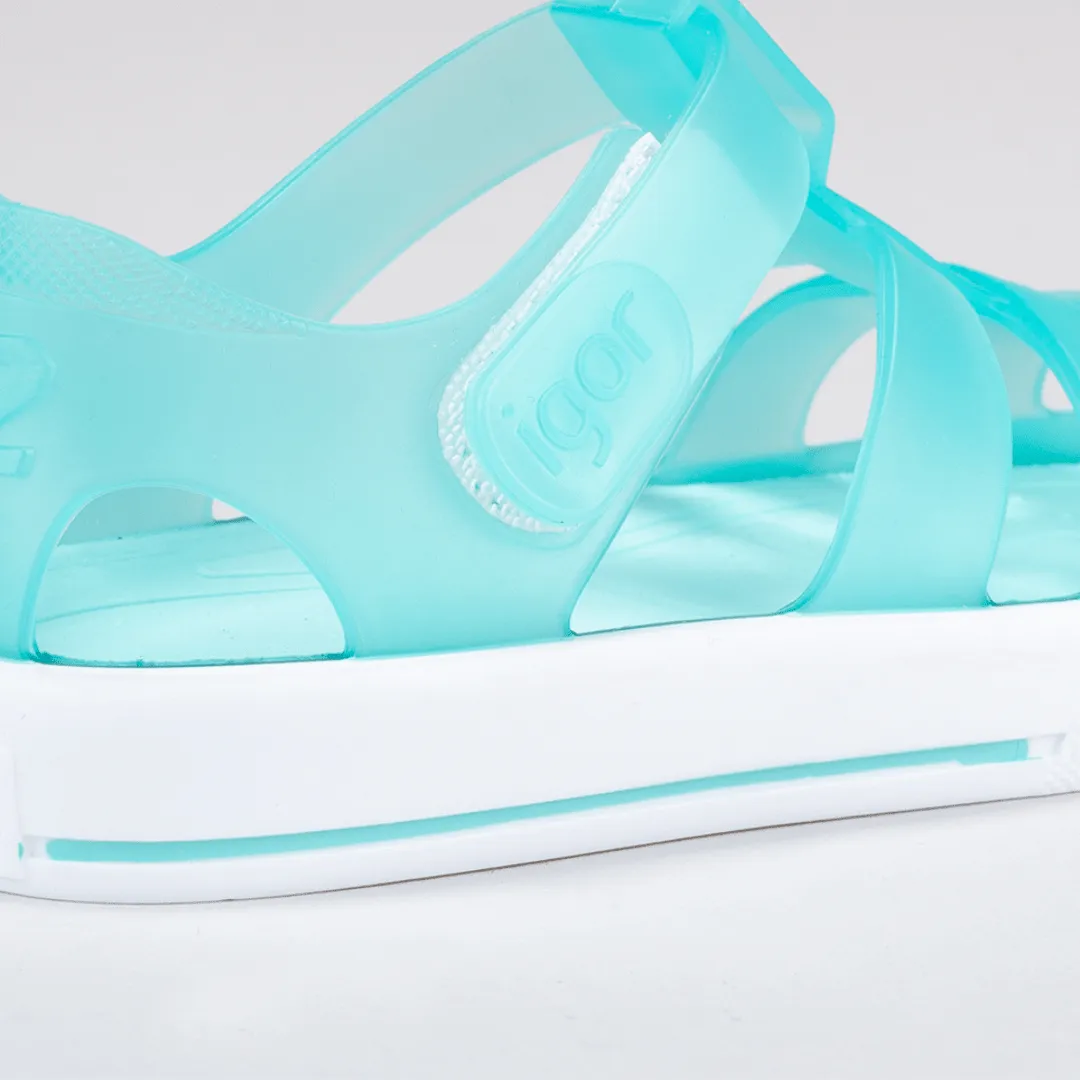 Igor: Sternen-Gelee-Sandalen - Aguamarina