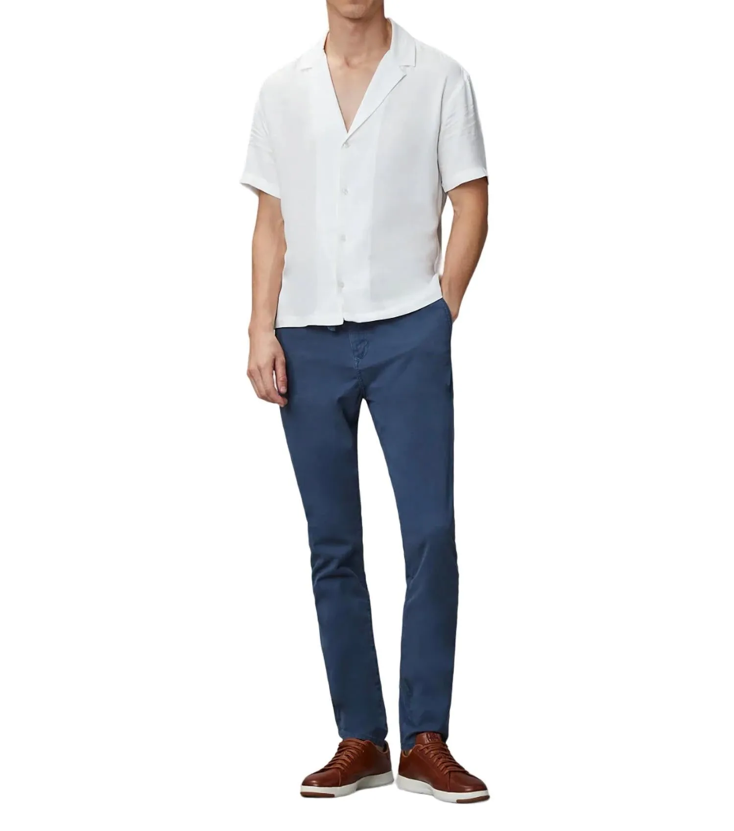 Jay Track Chino Hose In Steinblau