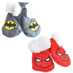 Jellifish Kids Superhelden Anti-Rutsch Sherpa Pantoffelsocken - 1 Paar Babykids Jellifish Kids