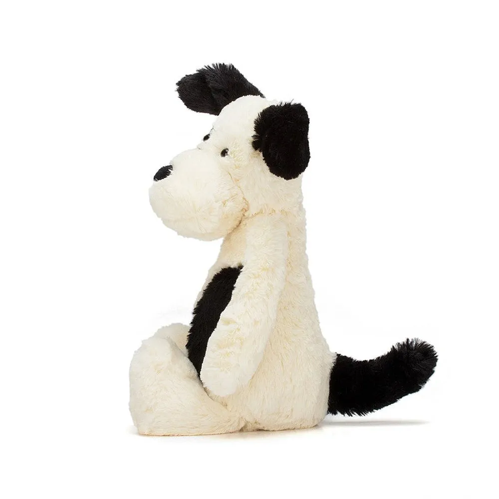 Jellycat schüchterner schwarz-cremer Welpe klein
