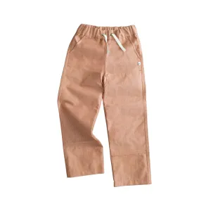 Jules Pants - Orangefarbenes Chambray Babykids_Jackalo