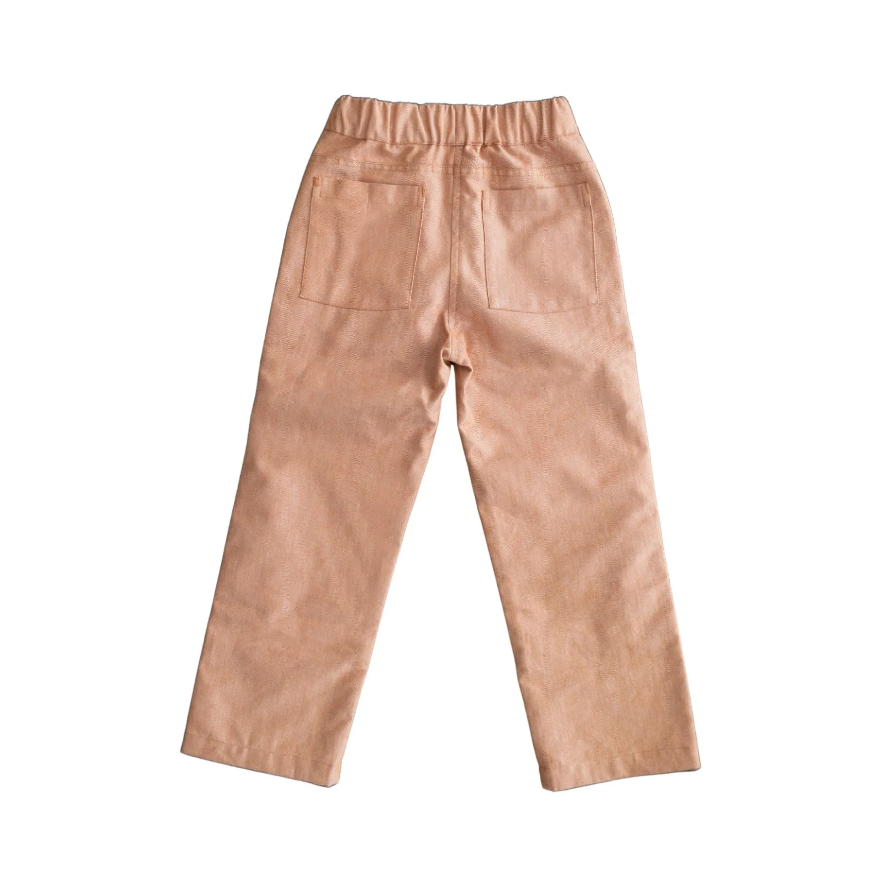 Jules Pants - Orangefarbenes Chambray Babykids_Jackalo