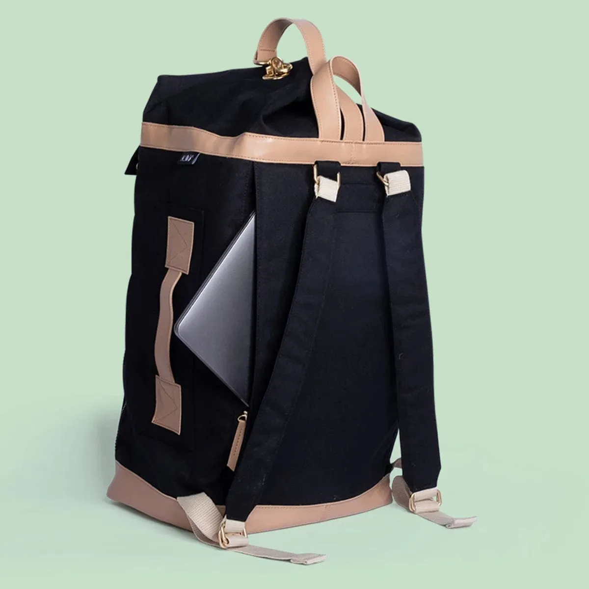 KAOS Ransel Weekendtasche - Klassisches Schwarz