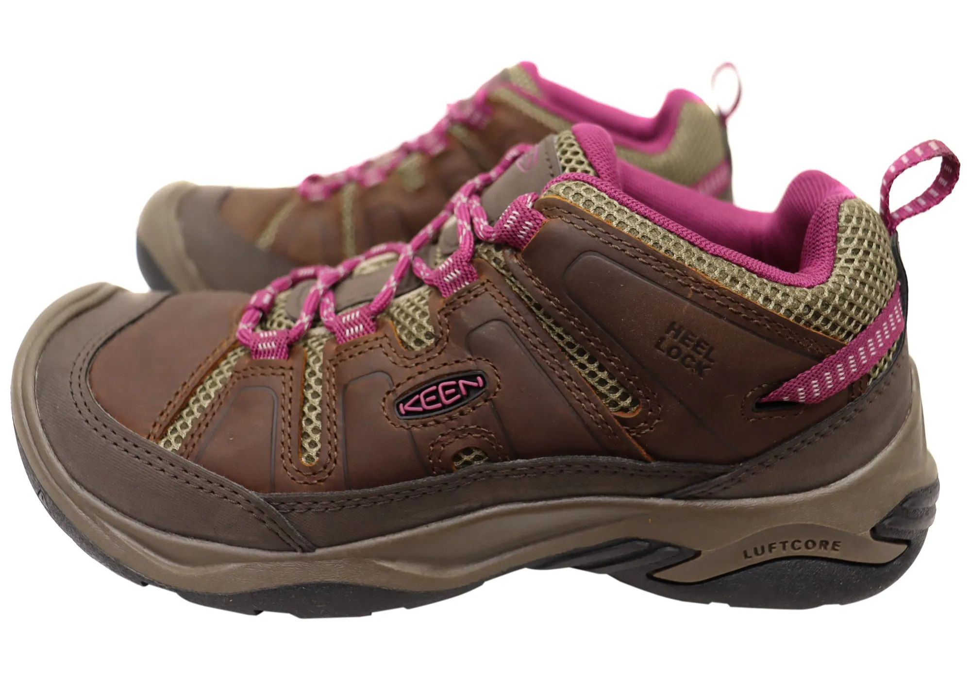Keen Circadia Vent Damen Leder Weite Passform Wander Schuhe Keen Schuhe