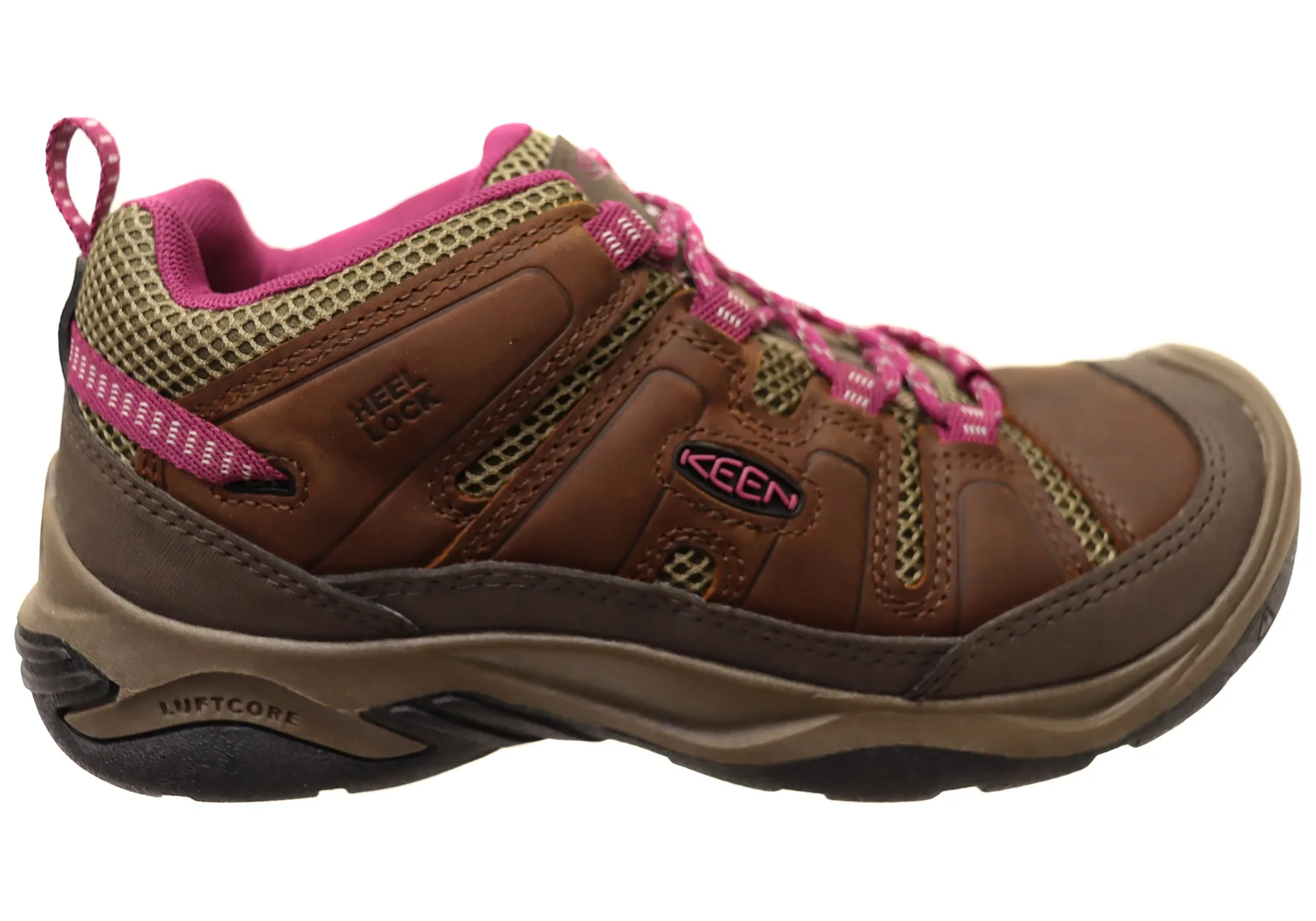 Keen Circadia Vent Damen Leder Weite Passform Wander Schuhe Keen Schuhe