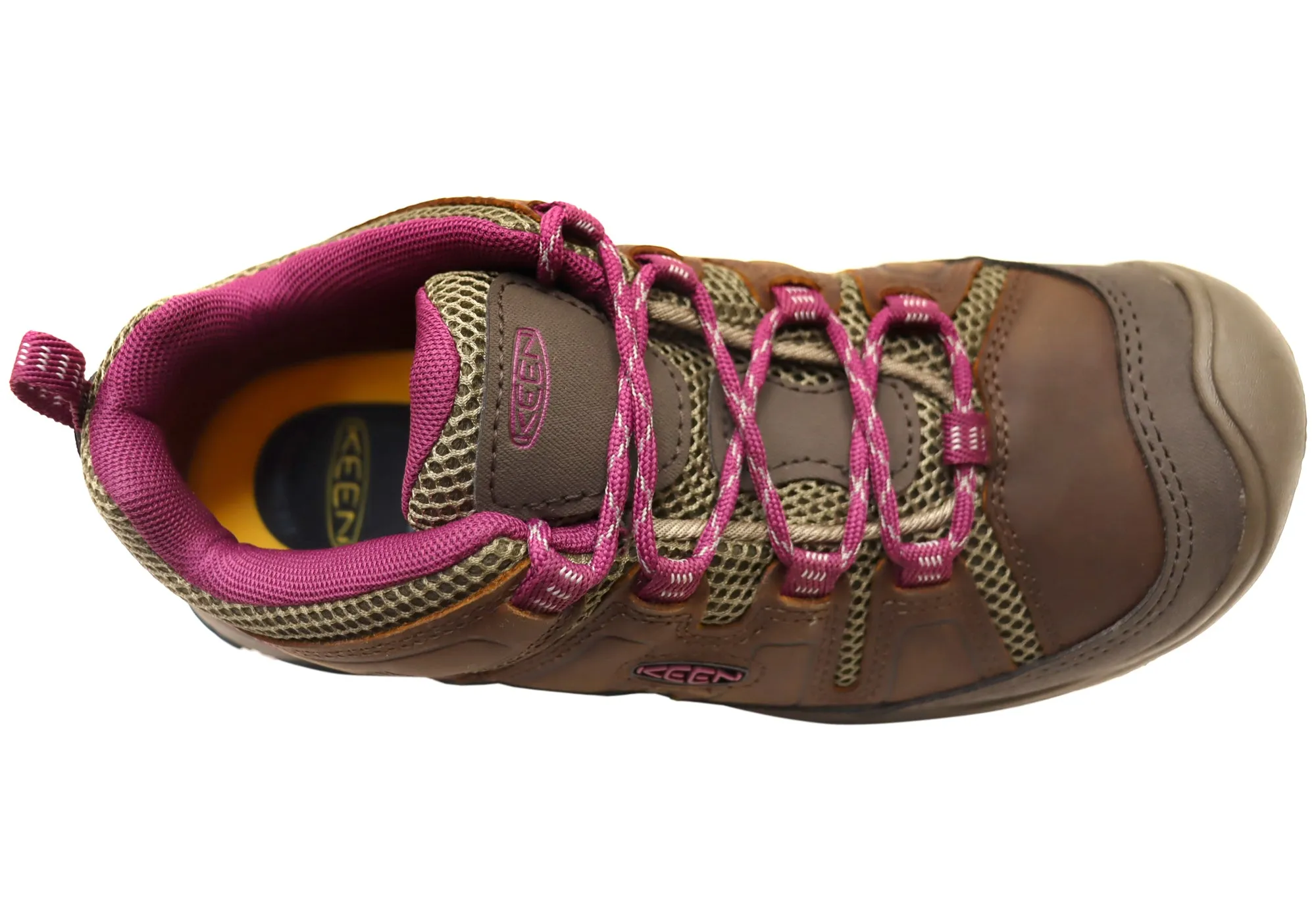 Keen Circadia Vent Damen Leder Weite Passform Wander Schuhe Keen Schuhe