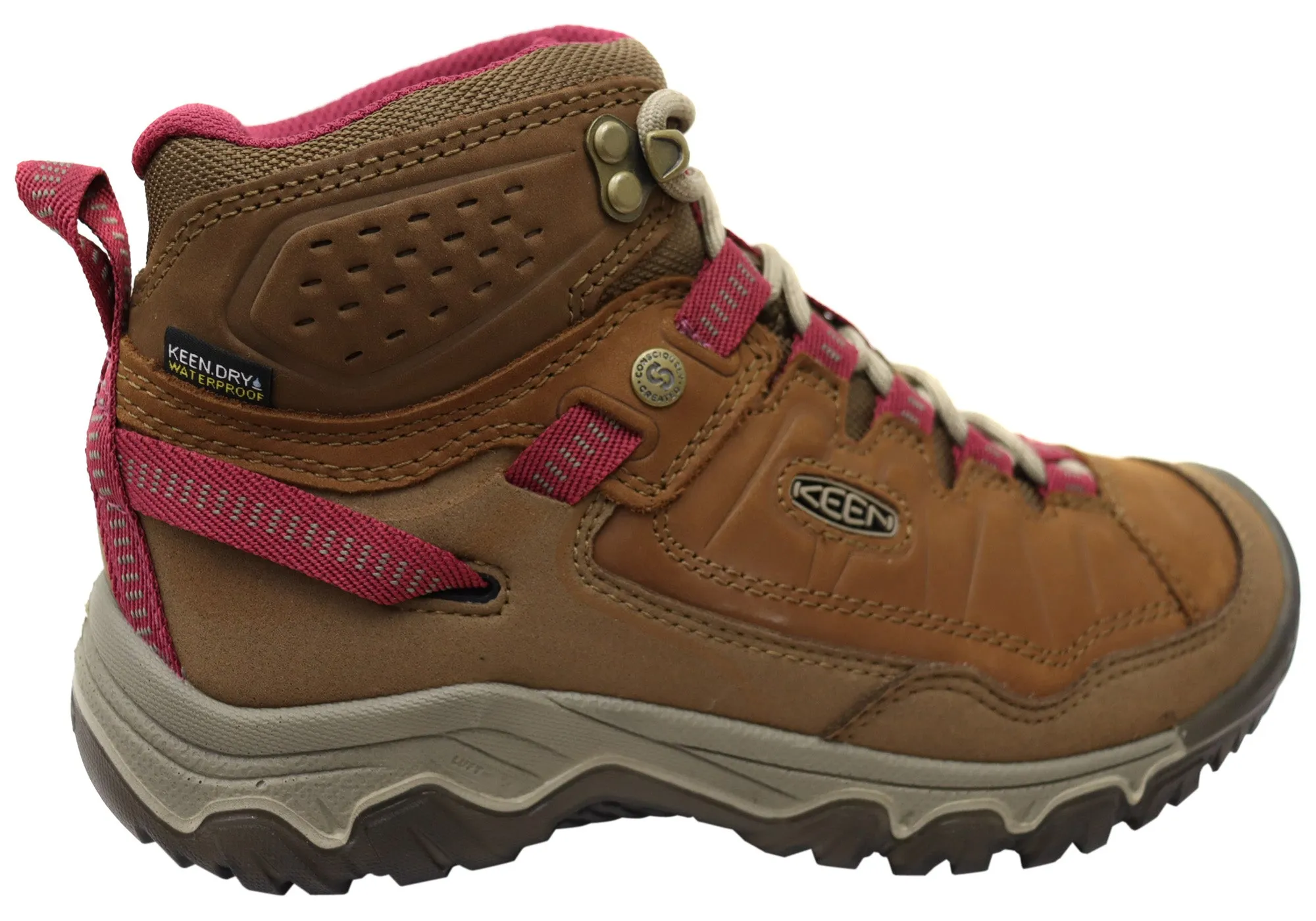 Keen Damen Schnürstiefel Bequeme Targhee IV Mid Wasserdichte Wanderstiefel Keen Schuhe
