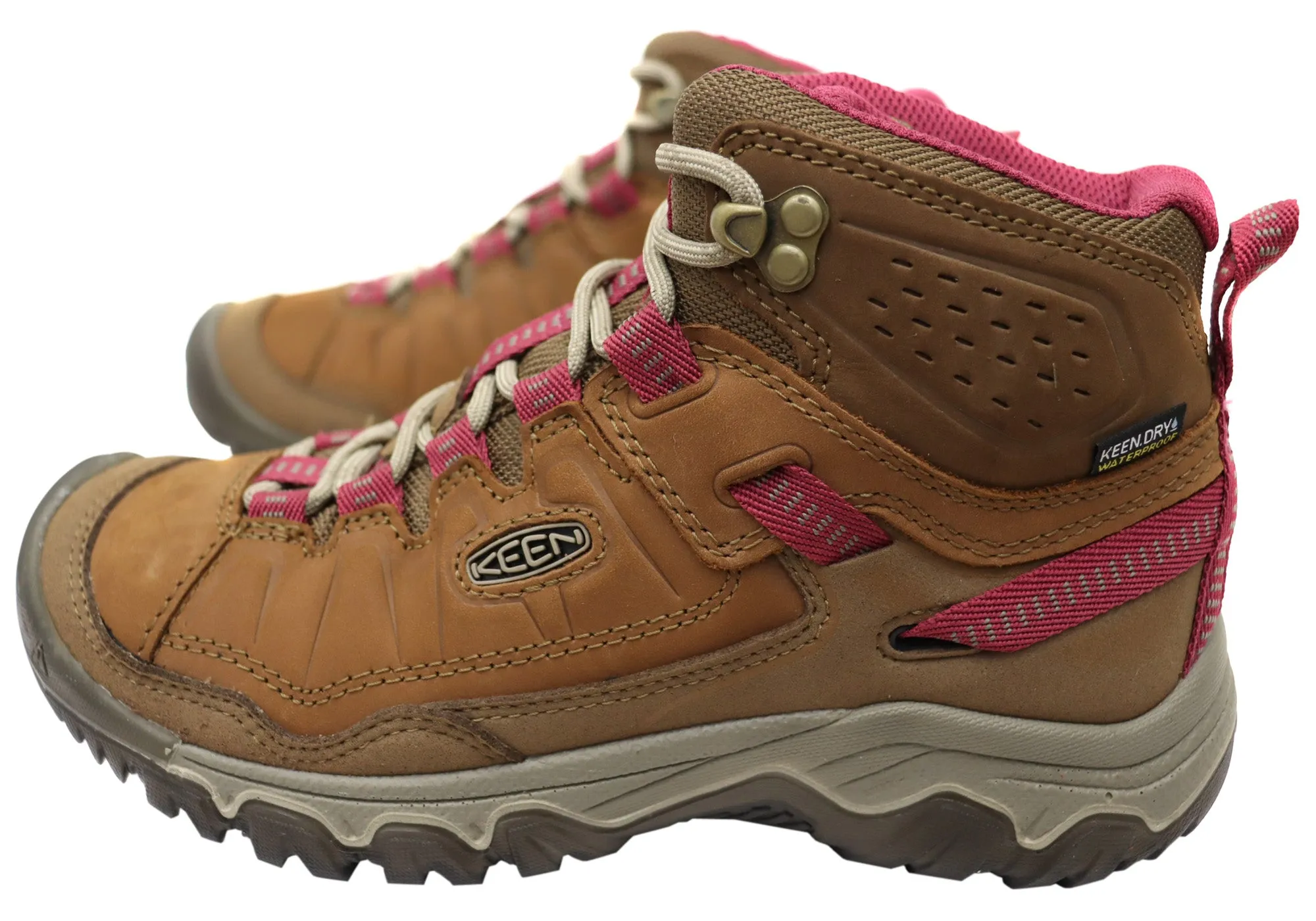 Keen Damen Schnürstiefel Bequeme Targhee IV Mid Wasserdichte Wanderstiefel Keen Schuhe