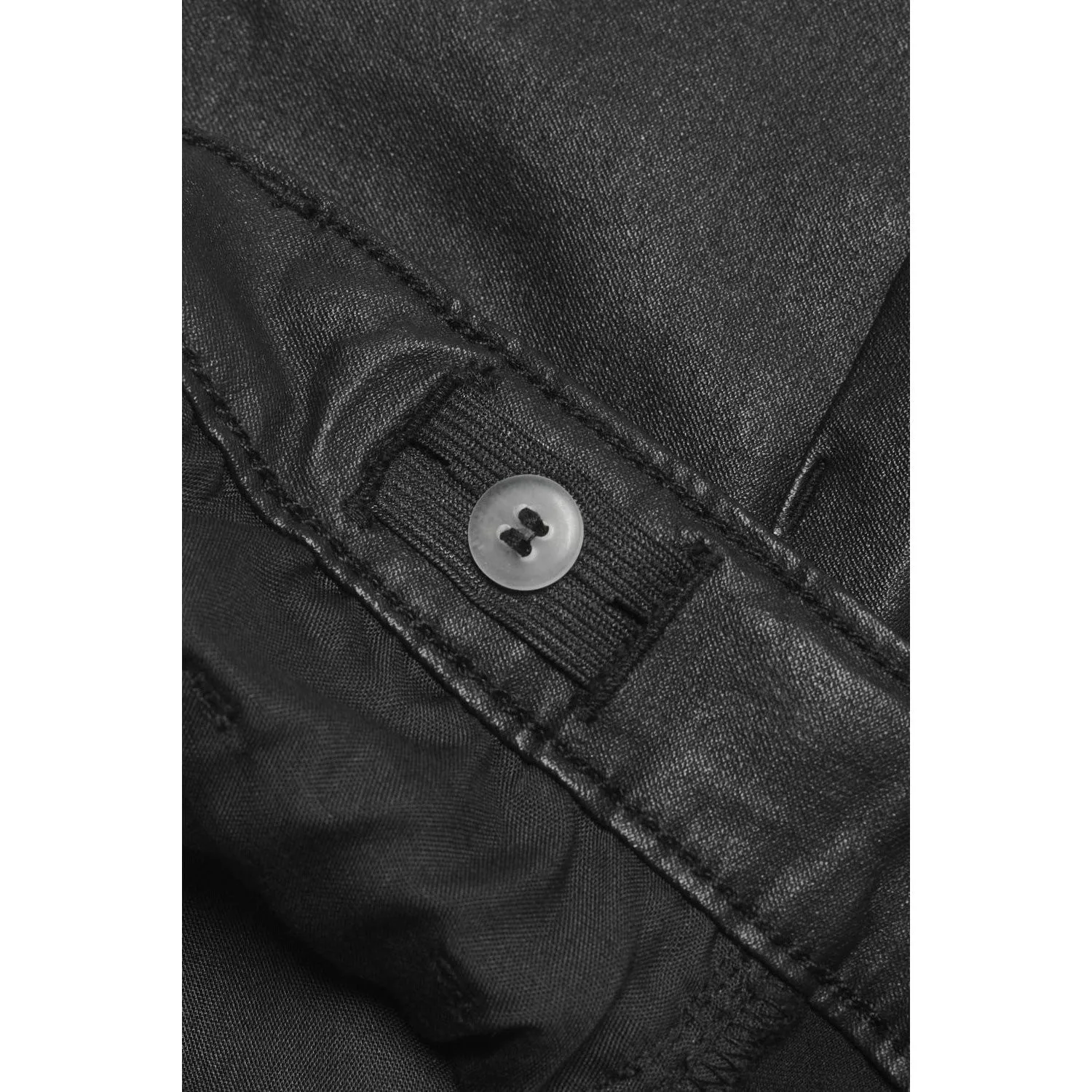 NUR FÜR KINDER Black Juicy-Nya Weite Beschichtete Hose Nur für Kinder
