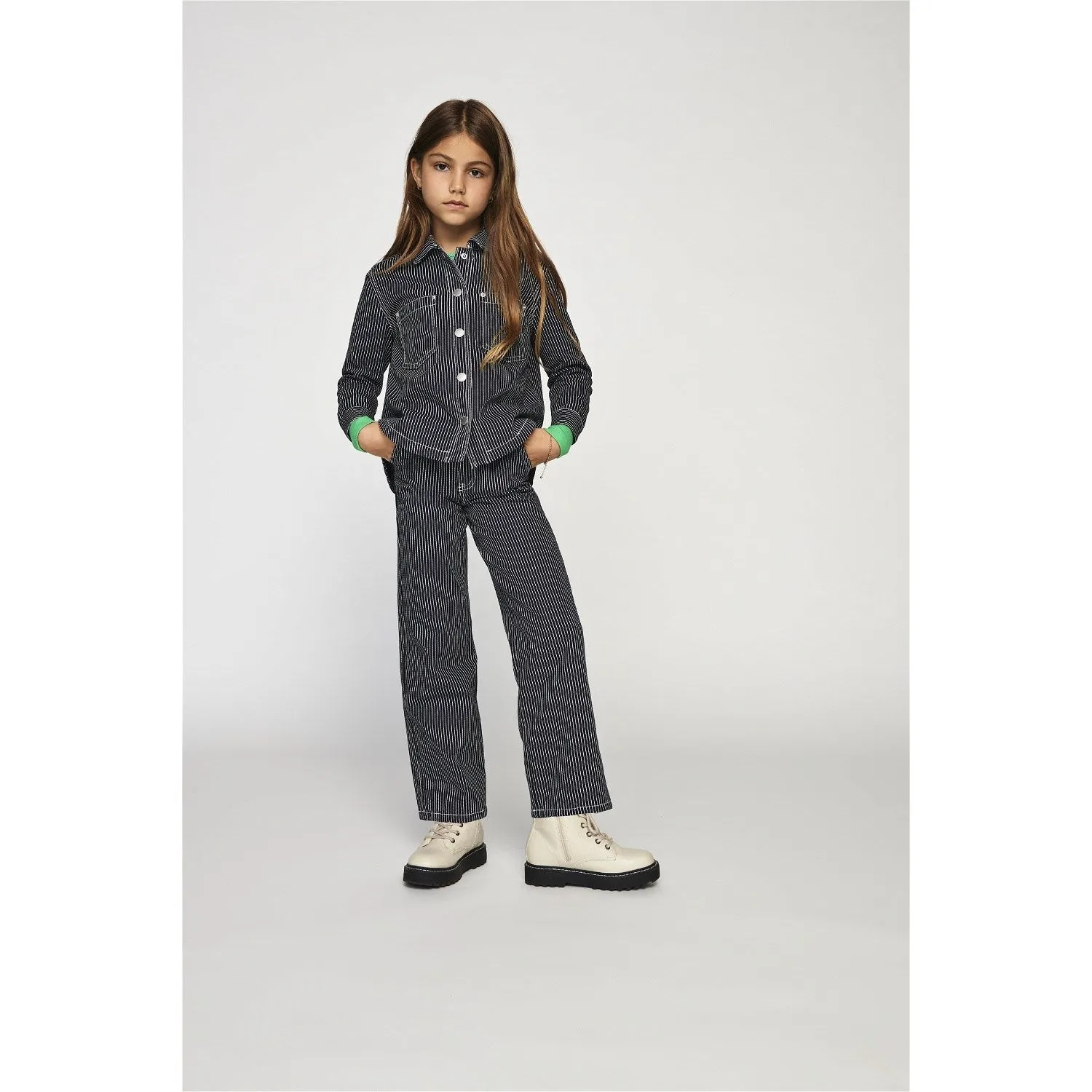 KINDER AUSSCHLIESSLICH Night Sky White Merle Gerade Streifen Hose Nur für Kinder