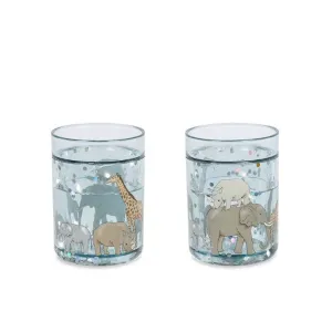 Konges Sløjd: 2er-Pack Glitzerbecher - Safari