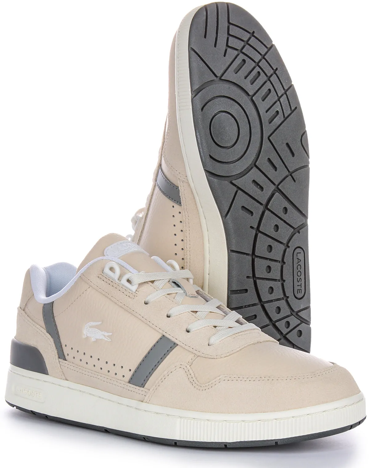 Lacoste T-Clip Trainers In Beige Für Herren Schuhe Lacoste