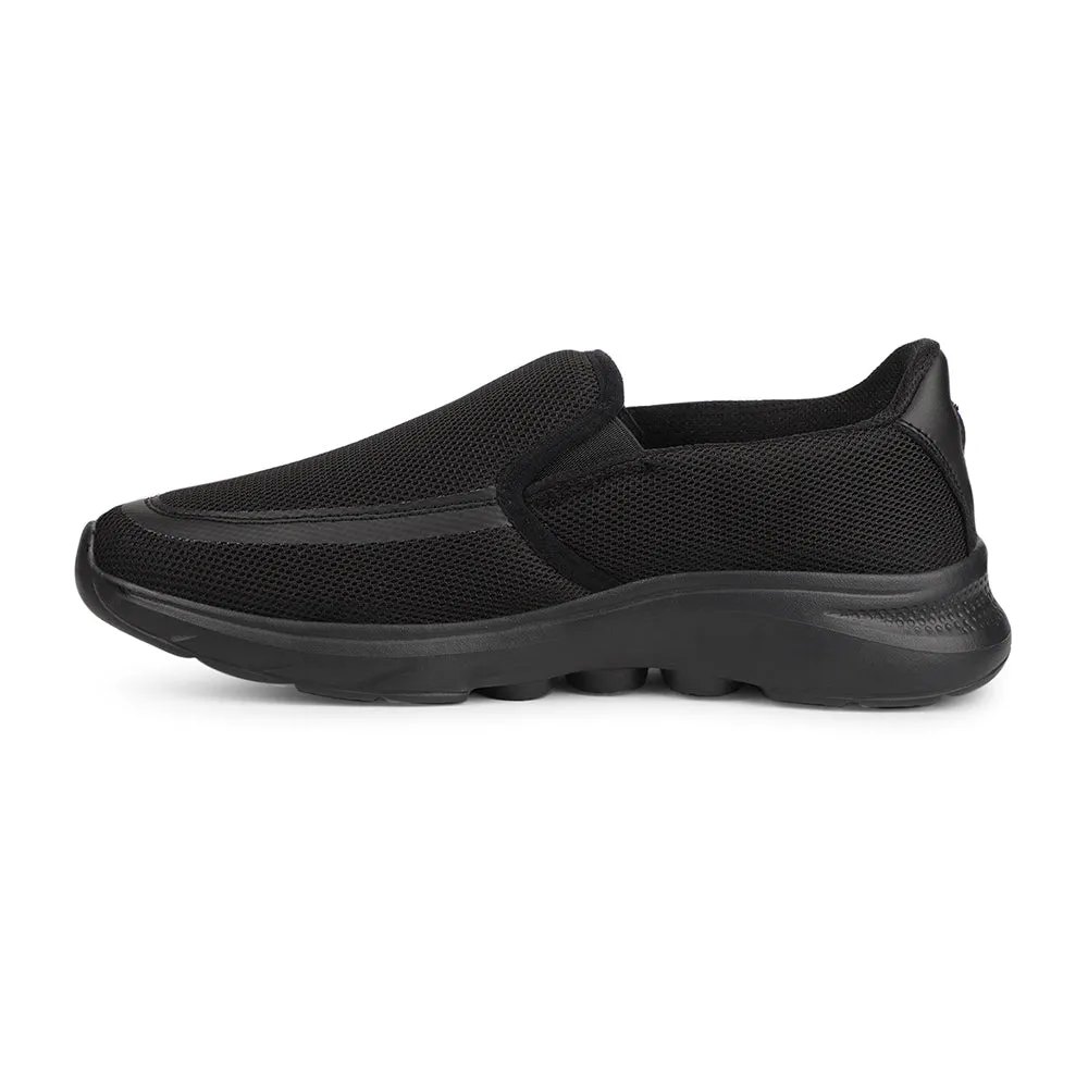 Leap7x Schwarze Freizeitschuhe ohne Schnürung für Herren DENIS-1 von Liberty