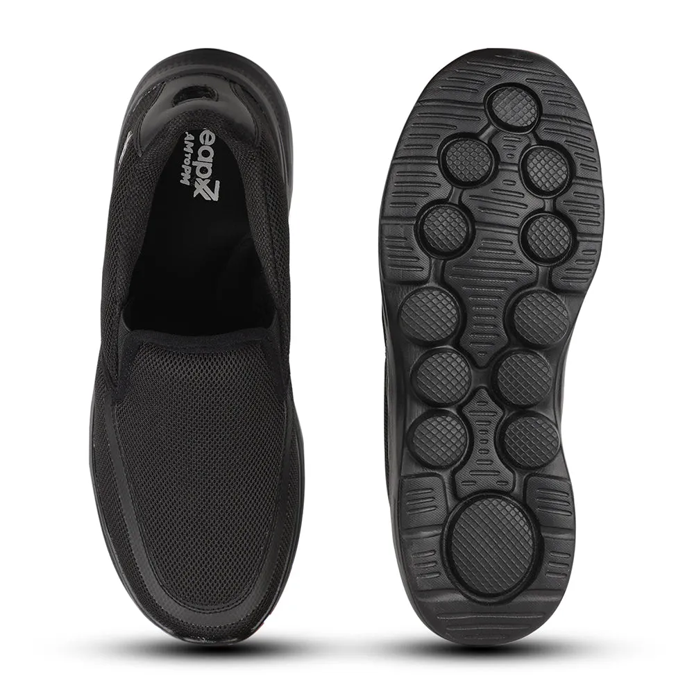 Leap7x Schwarze Freizeitschuhe ohne Schnürung für Herren DENIS-1 von Liberty