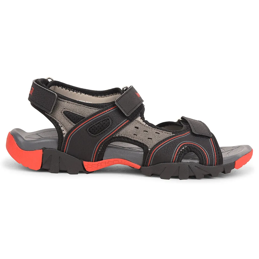 Leap7x Schwarze Sportliche Freizeitsandale Für Herren ALBANIA-2 Von Liberty