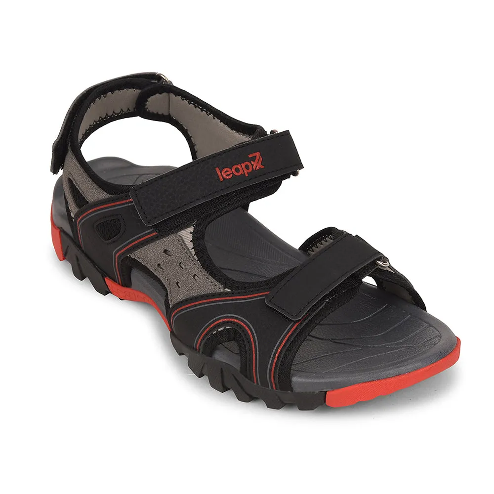 Leap7x Schwarze Sportliche Freizeitsandale Für Herren ALBANIA-2 Von Liberty