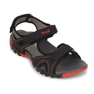 Leap7x Schwarze Sportliche Freizeitsandale Für Herren ALBANIA-2 Von Liberty
