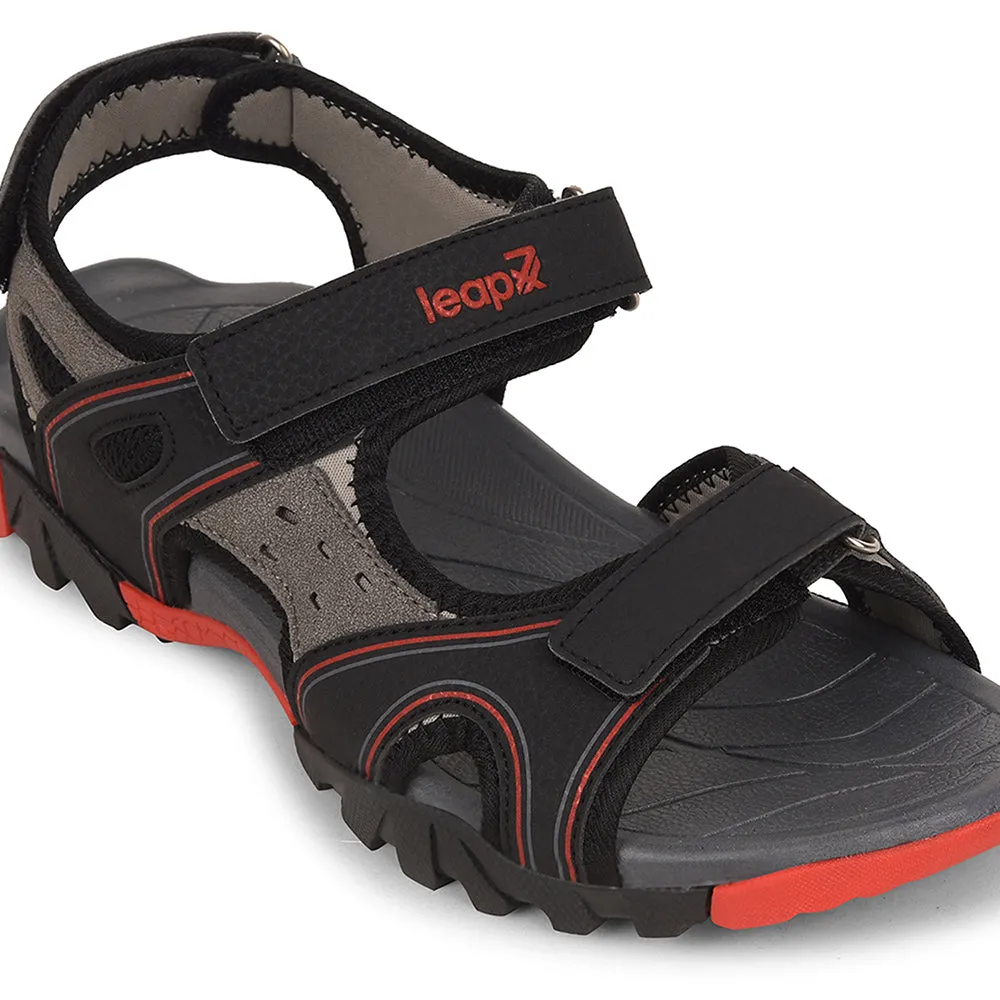 Leap7x Schwarze Sportliche Freizeitsandale Für Herren ALBANIA-2 Von Liberty