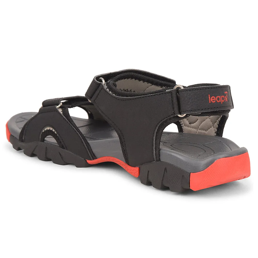 Leap7x Schwarze Sportliche Freizeitsandale Für Herren ALBANIA-2 Von Liberty