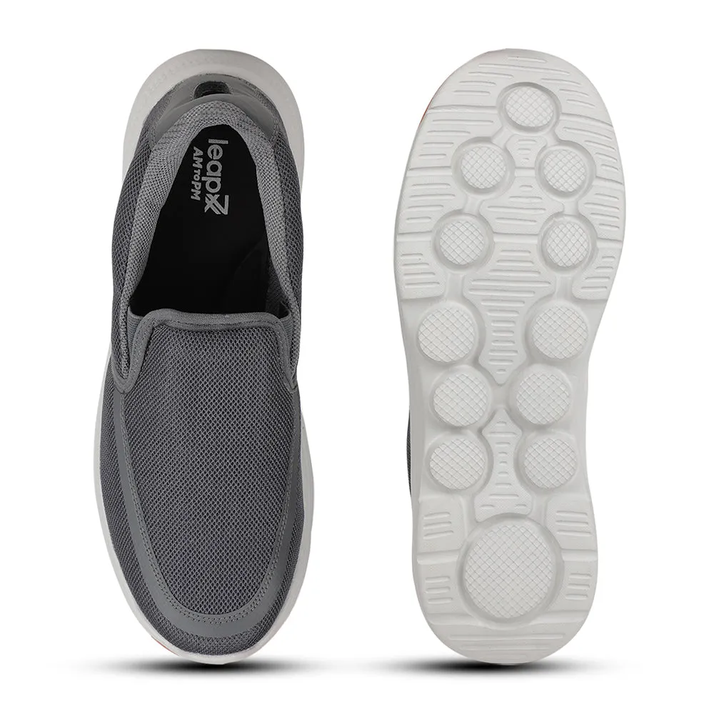 Leap7x Dunkelgraue Freizeitschuhe Ohne Schnürung Für Herren DENIS-1 Von Liberty