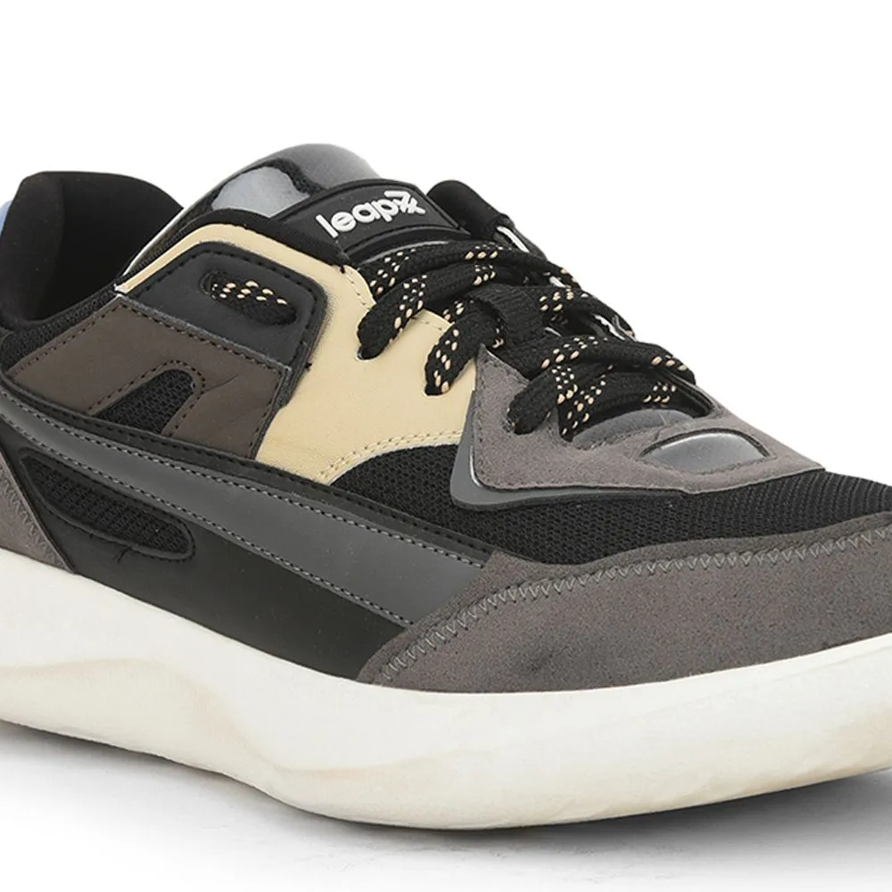Leap7x Schnürschuhe Schwarz Freizeitschuhe Für Herren MENTOR By Liberty