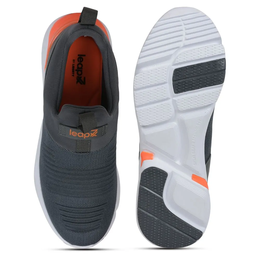 Leap7x Graue Freizeit-Slip-On Schuhe ohne Schnürung für Herren BRISK-01 von Liberty