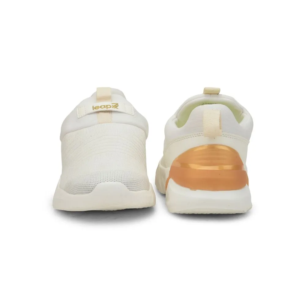 Leap7x Weiße Freizeit-Slip-On Schuhe ohne Schnürung für Herren BRISK-01 von Liberty