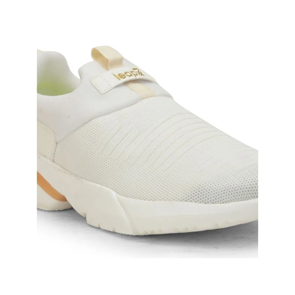 Leap7x Weiße Freizeit-Slip-On Schuhe ohne Schnürung für Herren BRISK-01 von Liberty