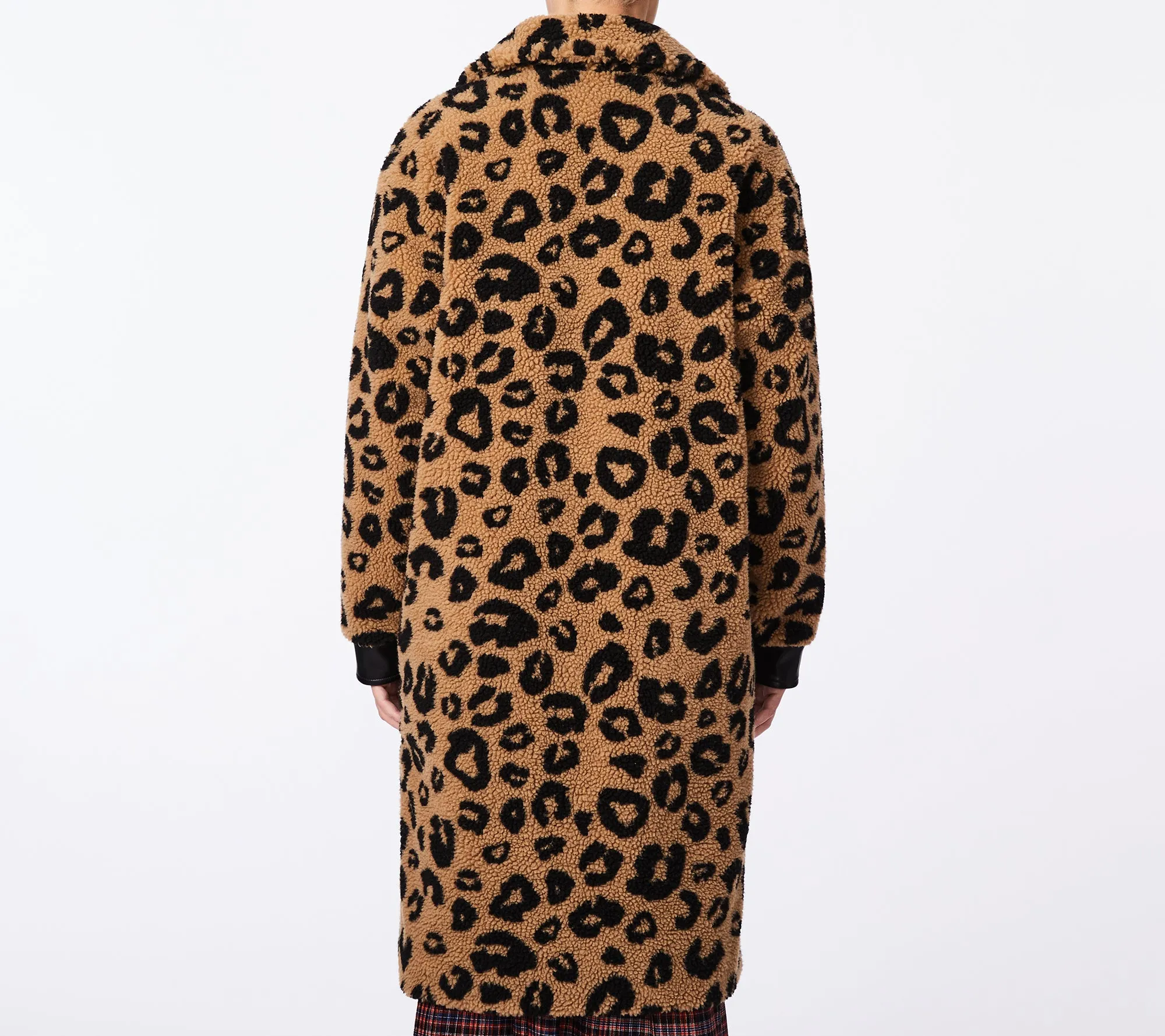 Leopard Sherpa Mantel