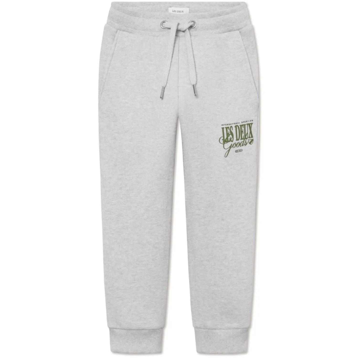 Les Deux Kids Schnee-Melange/Schnittlauch-Grün Sweatpants Les Deux Kids