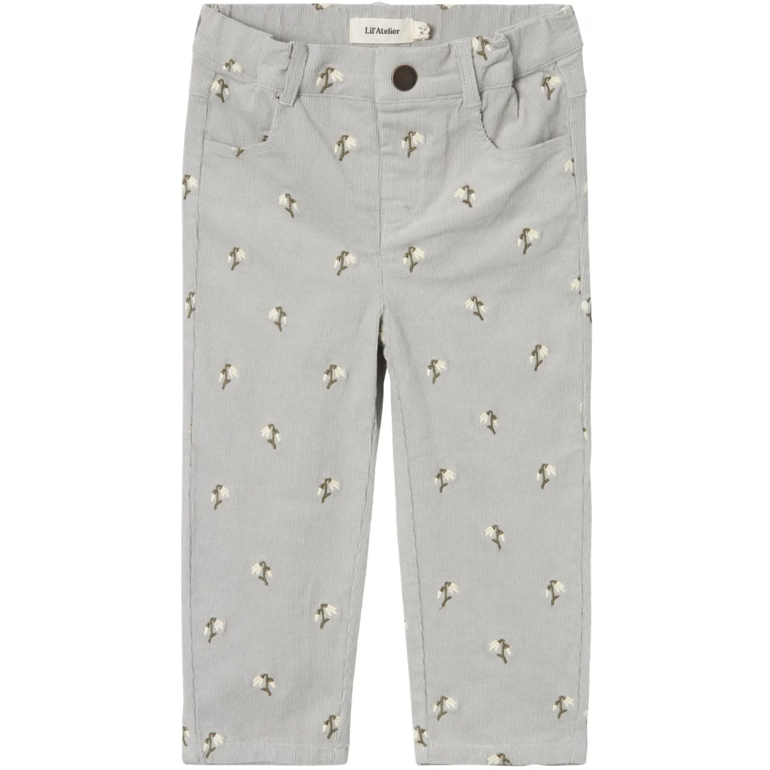 Lil'Atelier Mirage Graue Bella Baggy Cordhose Lil Atelier