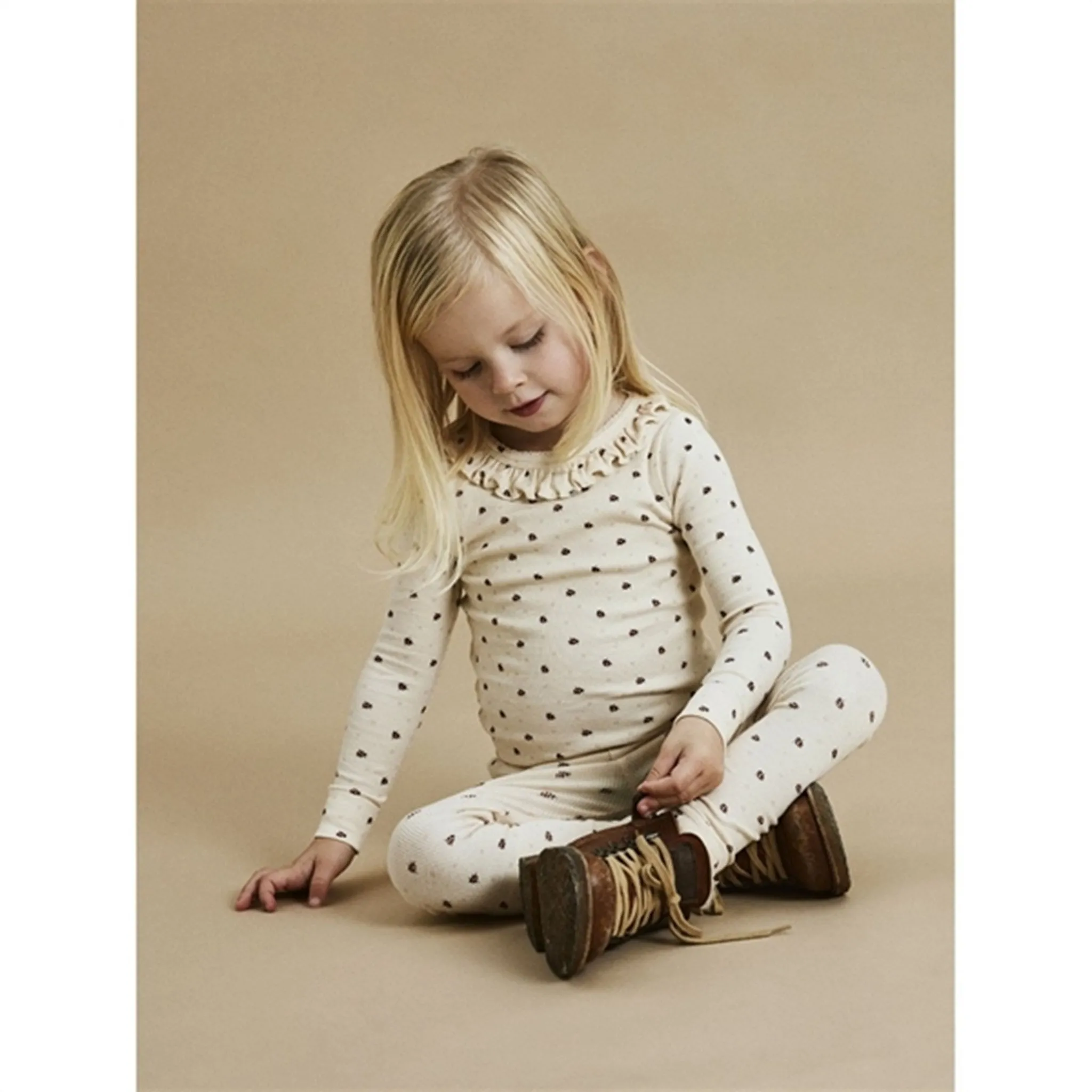 Lil'Atelier Whitecap Grau Marienkäfer Gago Kye Slim Leggings Lil Atelier