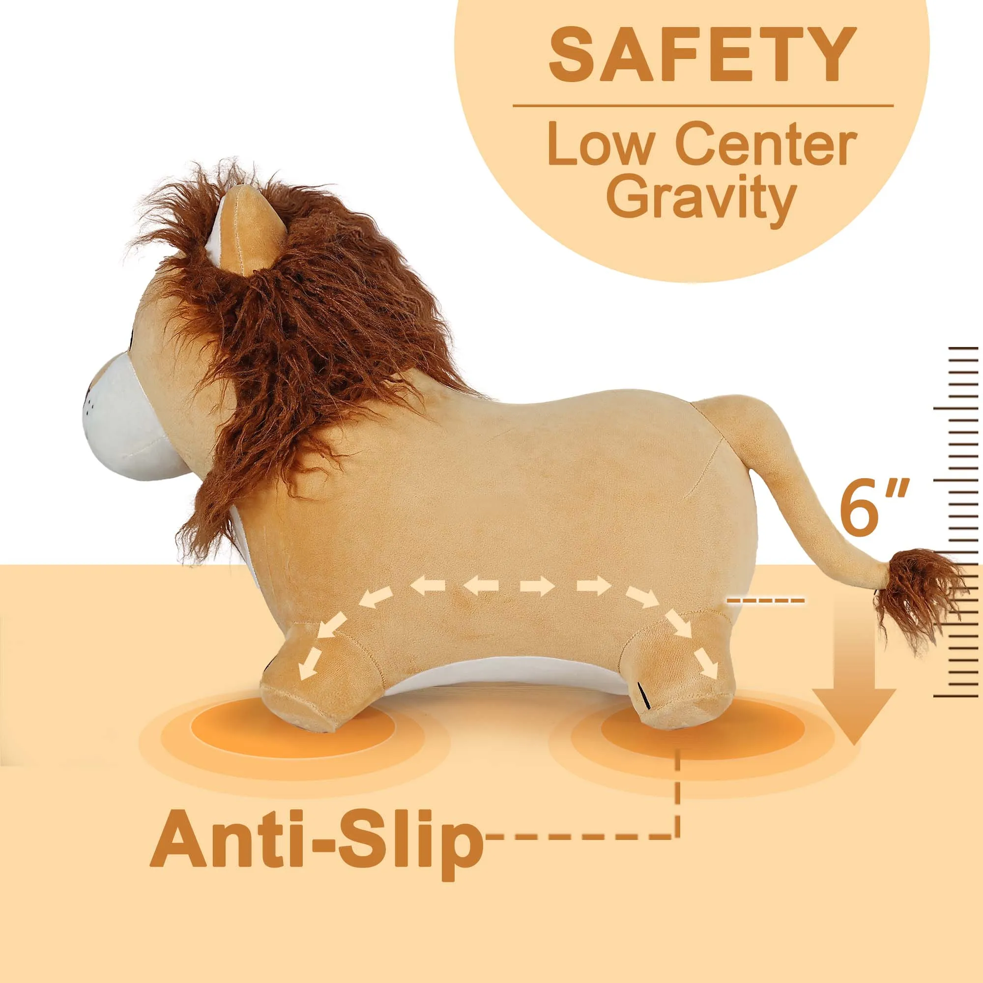 Lion Bouncy Pals Pferd Plüsch Hüpftier Spielzeug