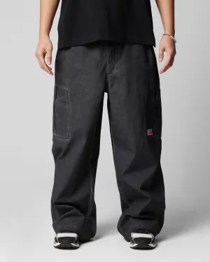 Loiter Kraven Fallschirmhose Gewaschen Schwarz