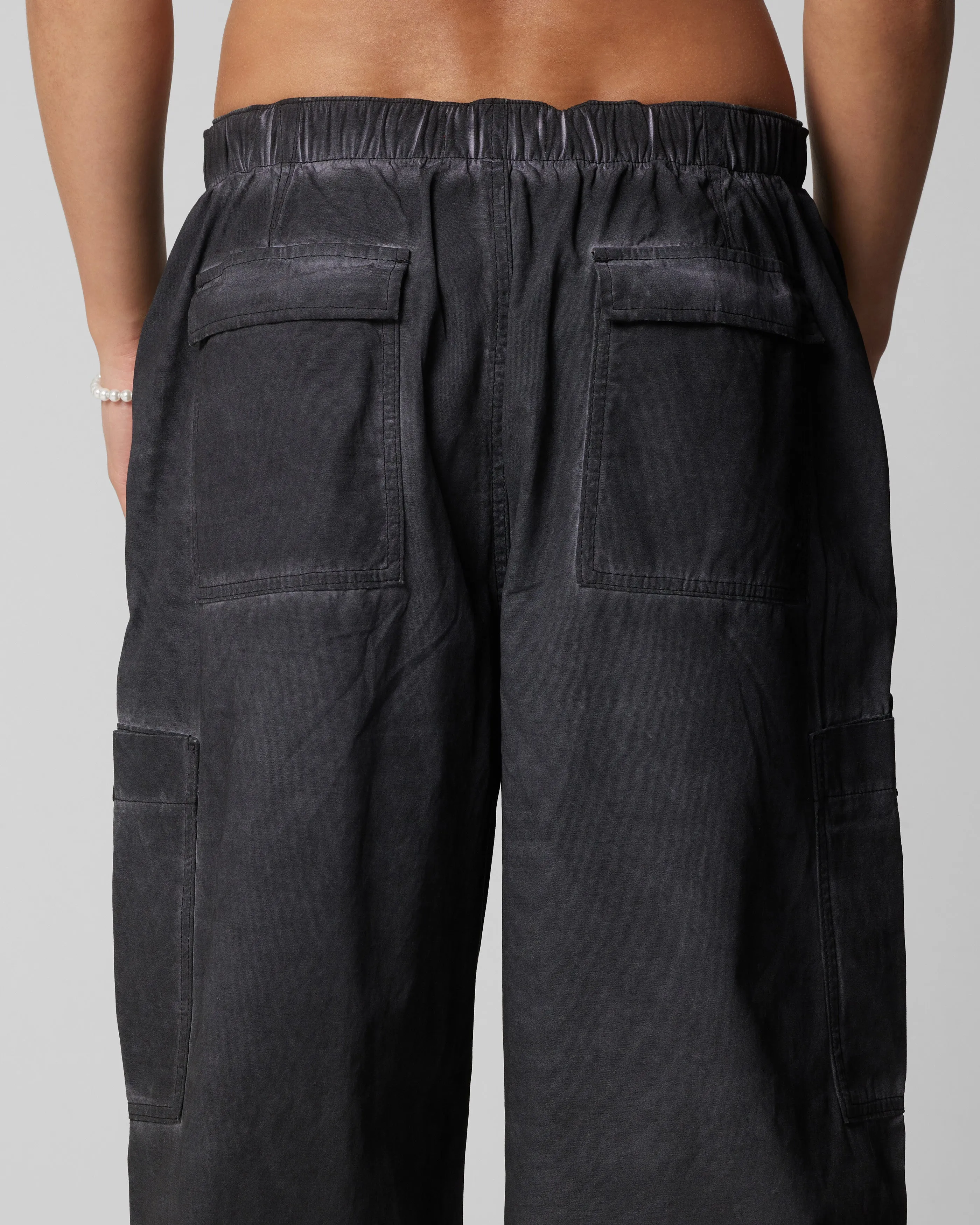 Loiter Kraven Fallschirmhose Gewaschen Schwarz