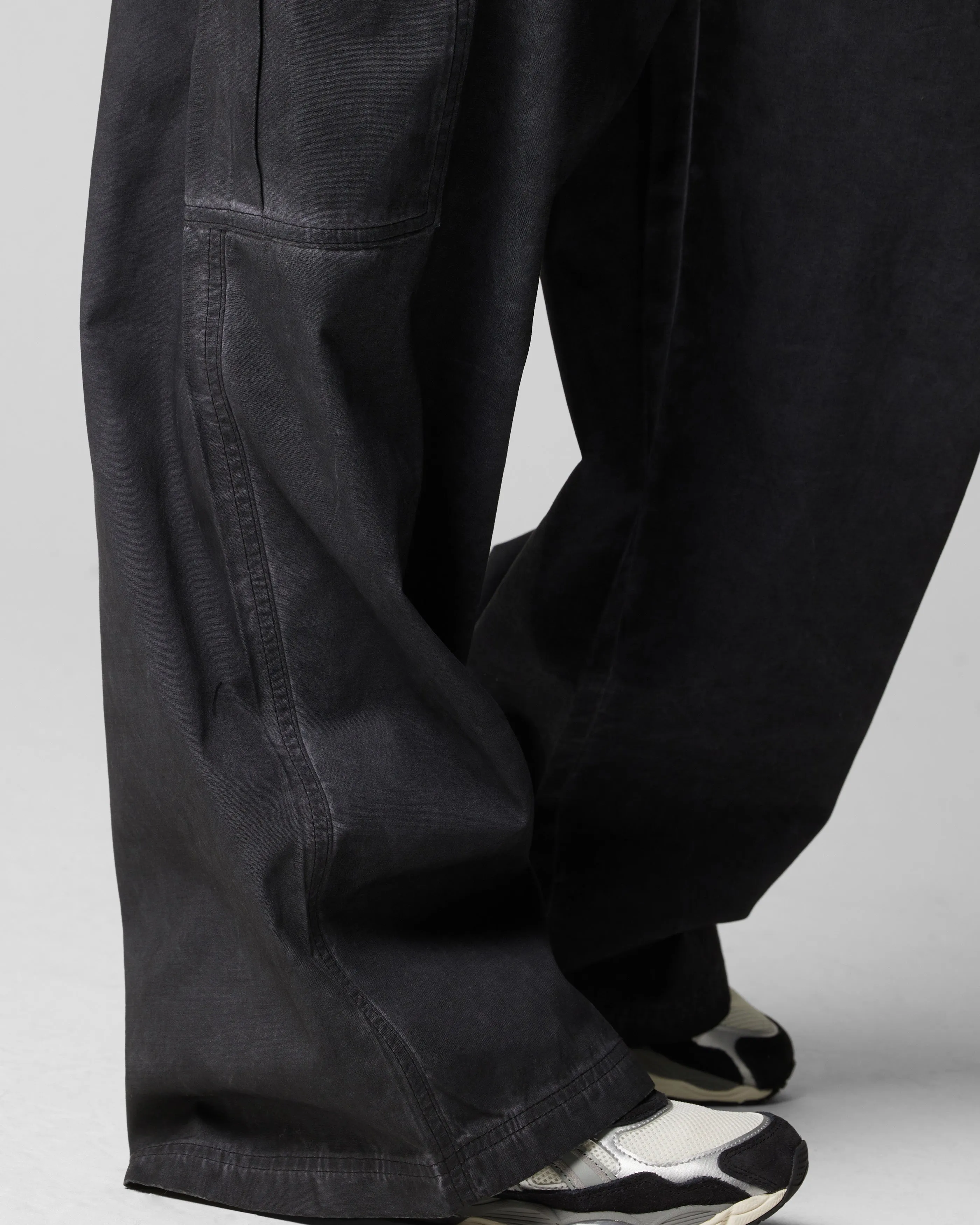 Loiter Kraven Fallschirmhose Gewaschen Schwarz