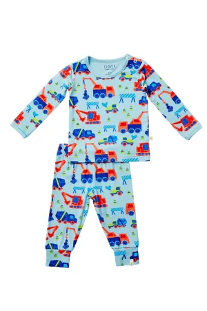 Langarm-Pyjama-Set - Bauarbeiterblau Babykids_Clover-Baby-Kids