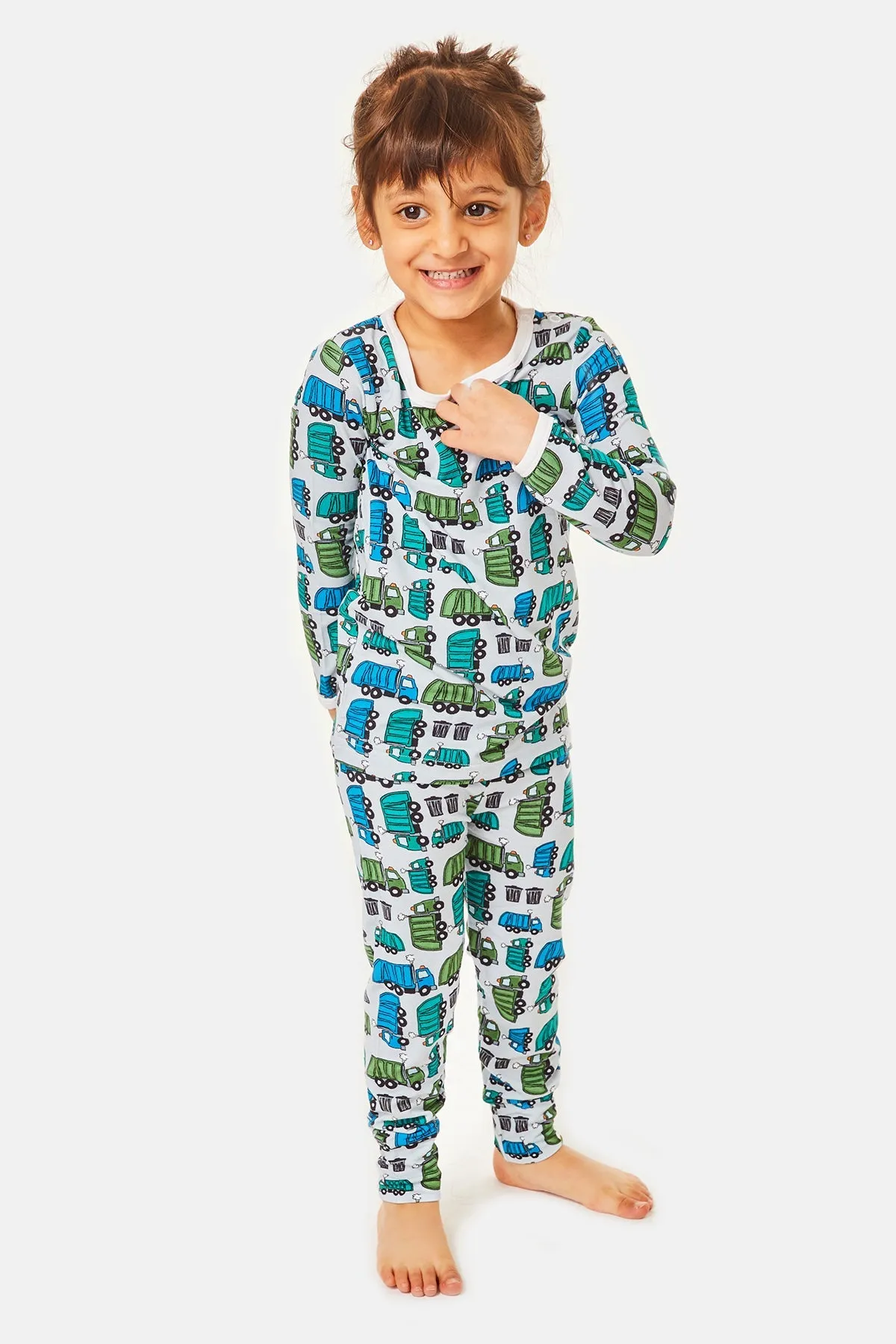 Langarm-Pyjama-Set - Müllwagen Babykids_Clover-Baby-Kids